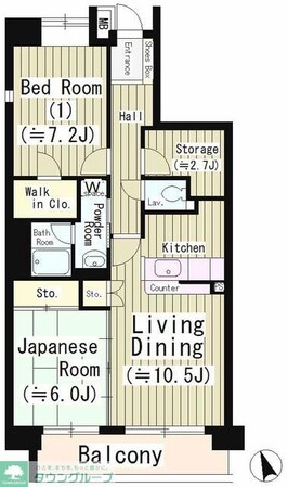ファインクレスト若葉台の物件間取画像